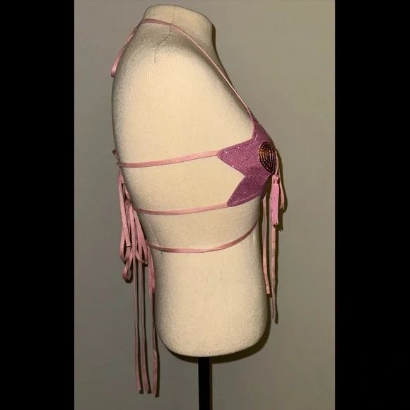 Sugar Thrillz Pink Star Bralette - Picture 5 of 12